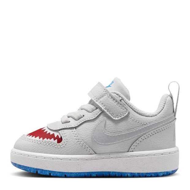 Plat/Red - Nike - Court Borough Low Recraft Infant Shoes