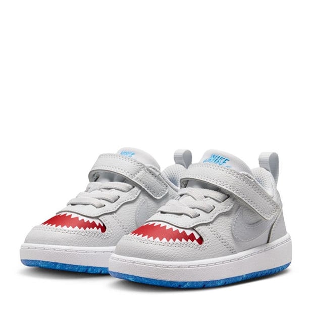Plat/Red - Nike - Court Borough Low Recraft Infant Shoes