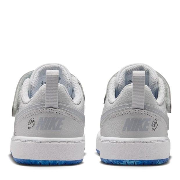Plat/Red - Nike - Court Borough Low Recraft Infant Shoes