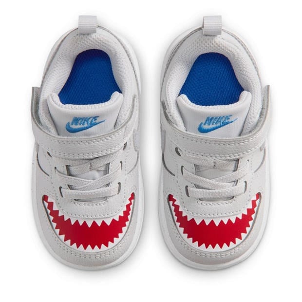 Plat/Red - Nike - Court Borough Low Recraft Infant Shoes