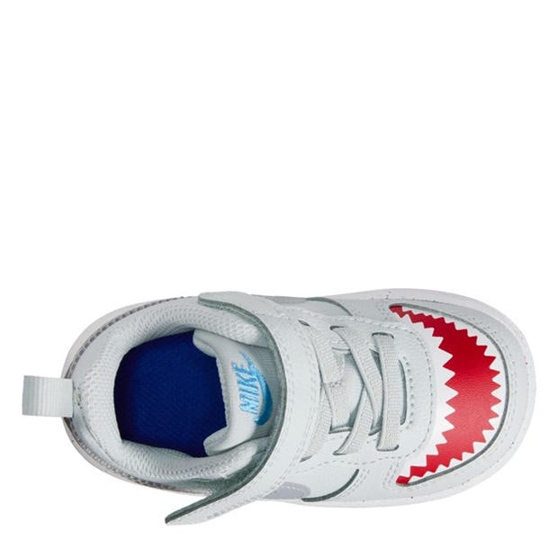 Plat/Red - Nike - Court Borough Low Recraft Infant Shoes