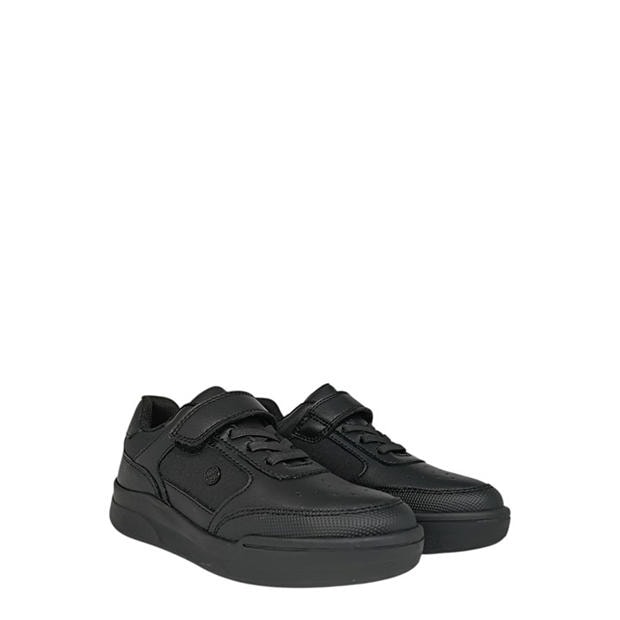 Black - Pretty Green - Kids' Welwyn Moc Toe Formal Shoes