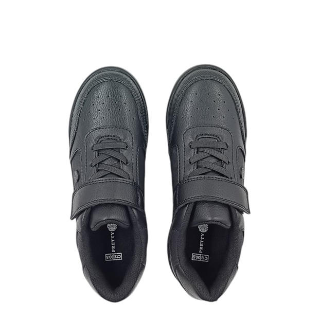 Black - Pretty Green - Kids' Welwyn Moc Toe Formal Shoes