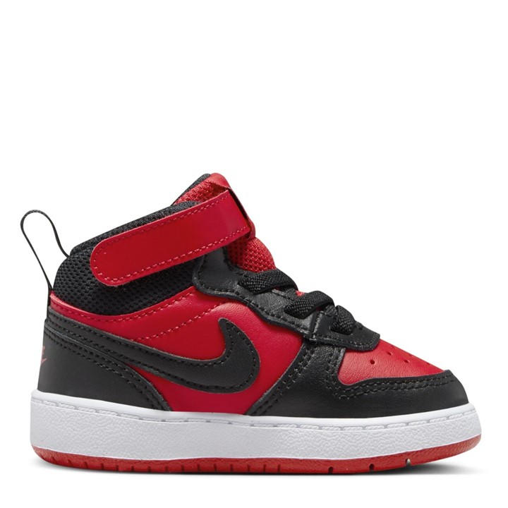 Nike Boys Red Court Borough Mid 2 Baby/Toddler Shoe in Size C3, Sports Direct