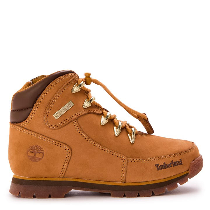 Timberland  Kids Brown ' Mid Bungee Flat Ankle Boot in Size 1.5, Sports Direct