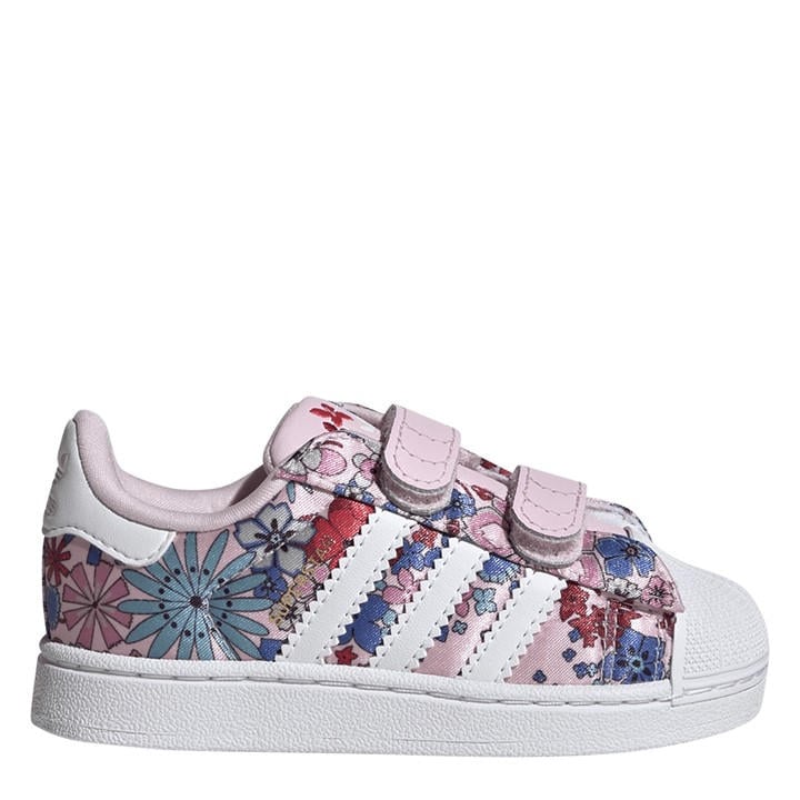 Adidas Originals Girls Pink Kids' Superstar Low-Top Trainers in Size C7, Sports Direct