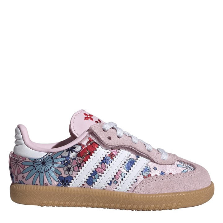 Adidas Originals Girls Pink Kids' Samba Og Lib Samba Low-Top Trainers in Size C8, Sports Direct