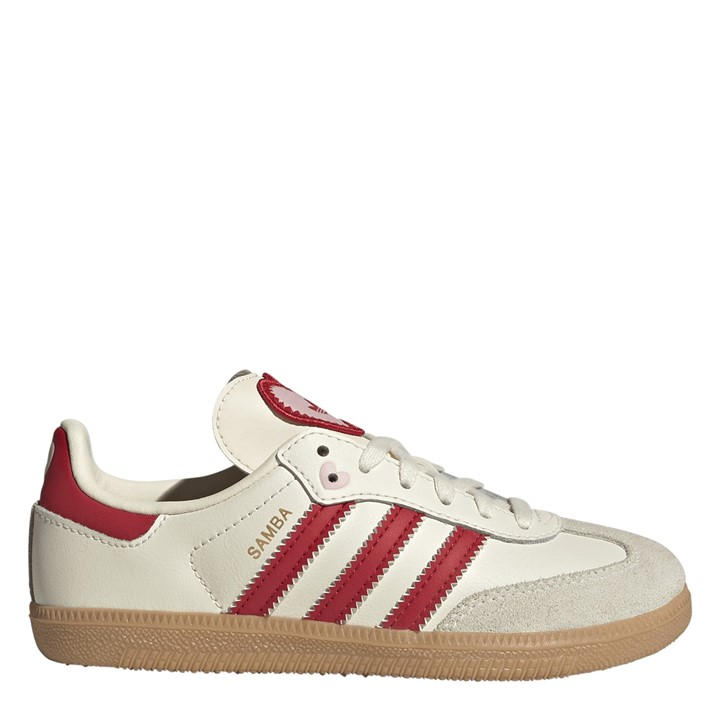 Adidas Originals Girls Cream Kids' Samba Low-Top Trainers in Size C13, Sports Direct