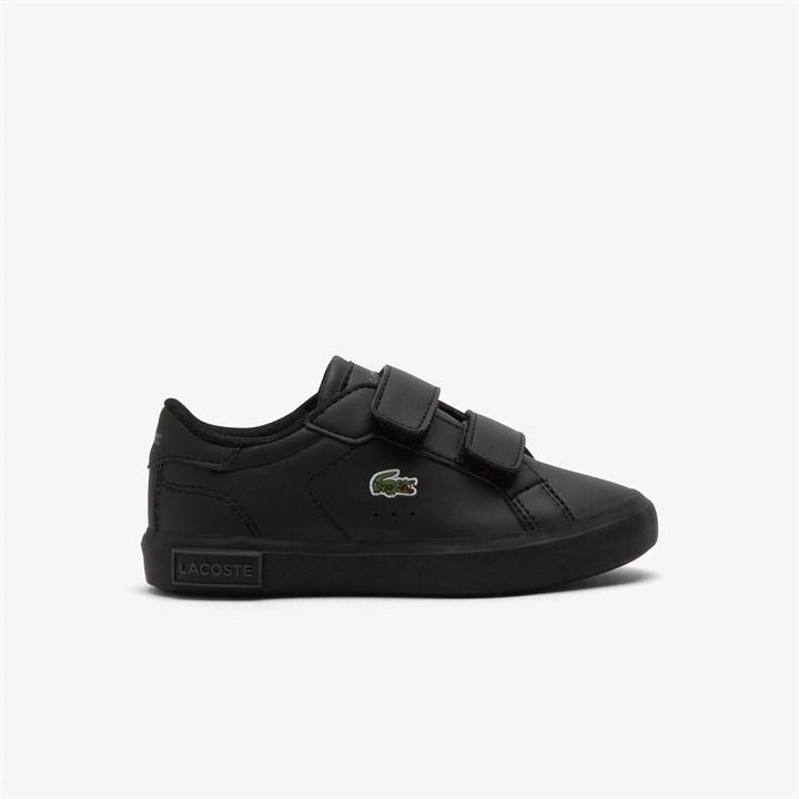 Lacoste  Kids Black Powercourt In63 in Size C7, Sports Direct