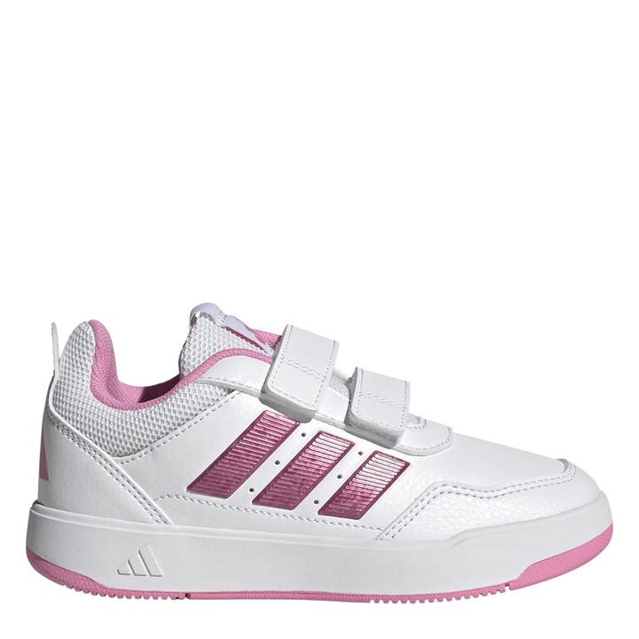 Adidas Girls White Tensaur Hook And Loop Shoes in Size C13, Sports Direct