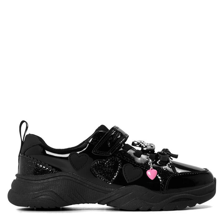 Clarks Girls Black Featherskip K Ch62 in Size 1, Sports Direct