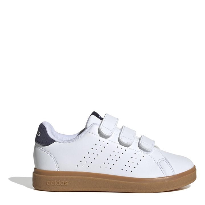Adidas  Kids White Advantage Base 2.0 Shoes Boys in Size C13, Sports Direct