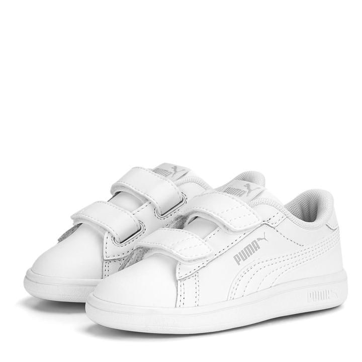 Puma Boys White Smash Vulc Infant Trainers in Size C8, Sports Direct