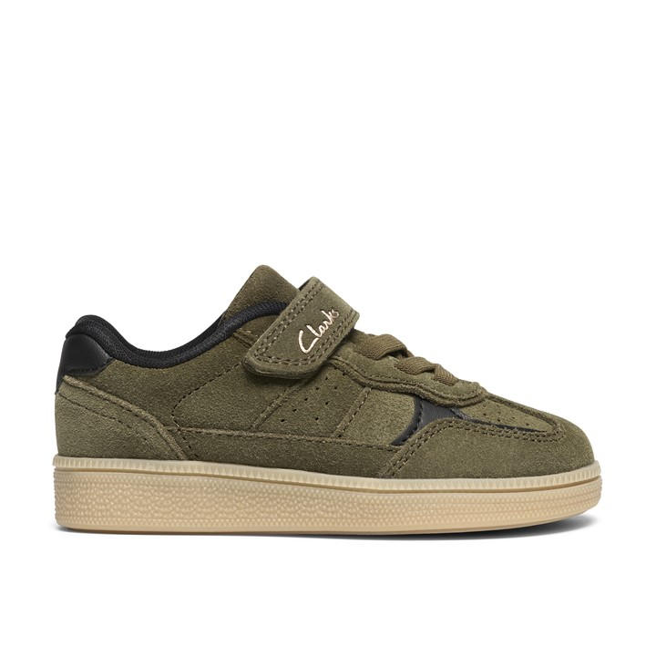 Clarks (Wide, 9 (Children's)) Cypress Pop K Khaki - Image 2
