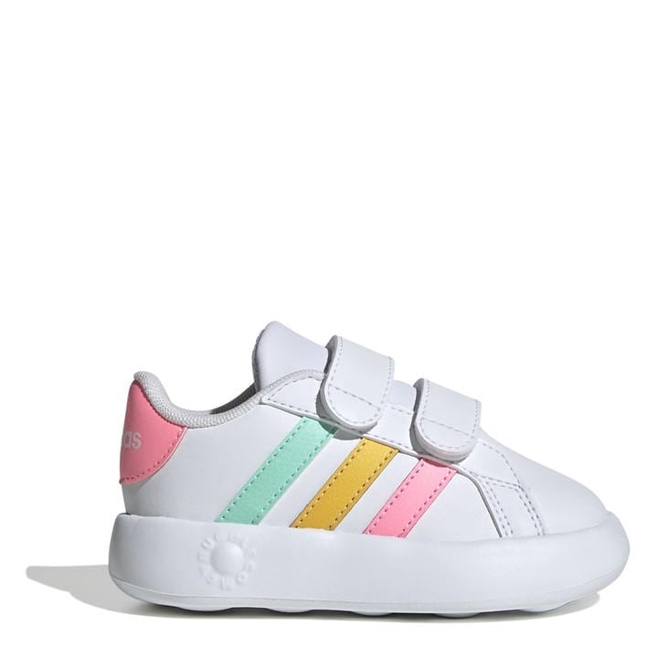 Adidas Boys White Adidas' Grand Court 2.0  Shoes in Size C8, Sports Direct