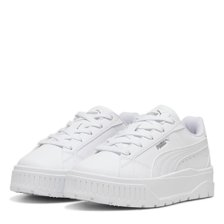 Puma Girls White Kids Karmen Low-Top Trainers in Size C10, Sports Direct