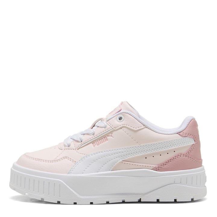 Puma Girls White Kids Karmen Low-Top Trainers in Size C10, Sports Direct