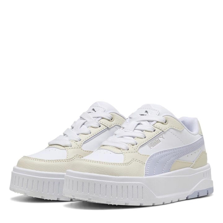 Puma Girls White Kids Karmen Low-Top Trainers in Size C10, Sports Direct