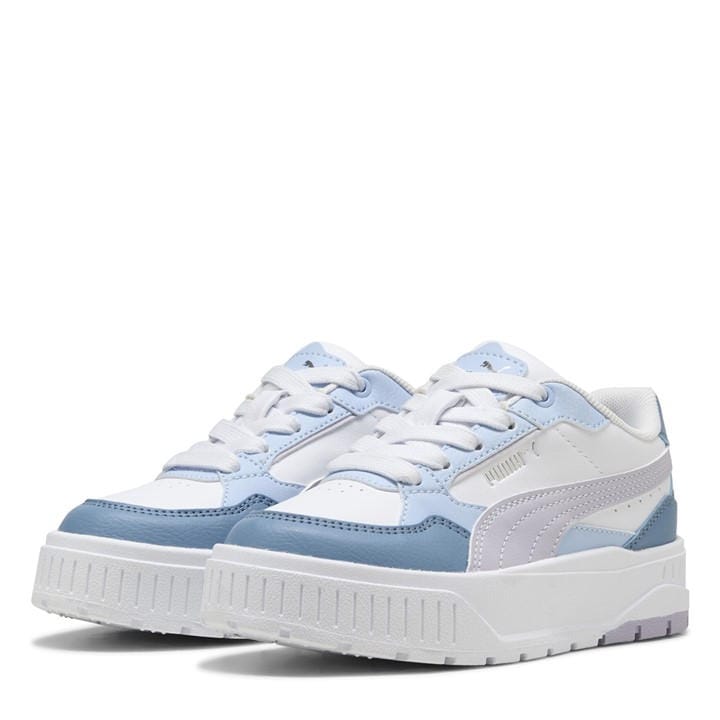 Puma Girls White Kids Karmen Low-Top Trainers in Size C10, Sports Direct