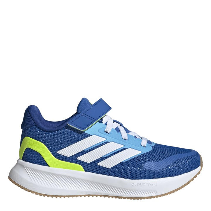 Adidas Boys Blue Runfalcon 5 El  Trainers in Size C10, Sports Direct