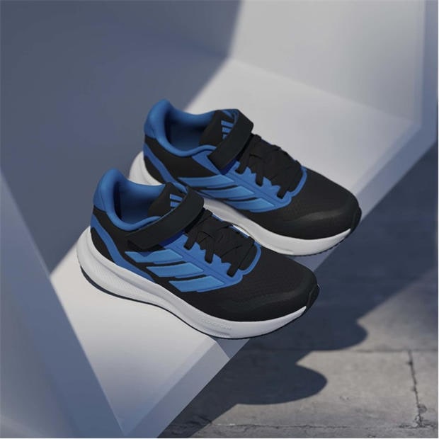Black/Blue - adidas - Runfalcon 5 EL Childrens Trainers