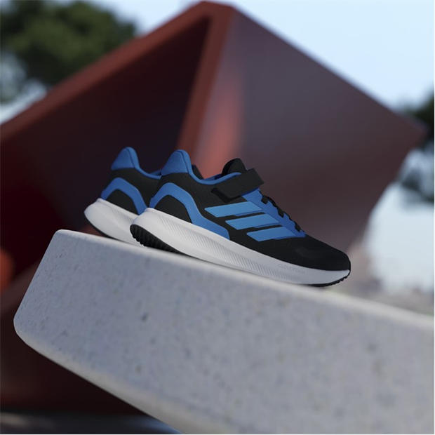 Black/Blue - adidas - Runfalcon 5 EL Childrens Trainers