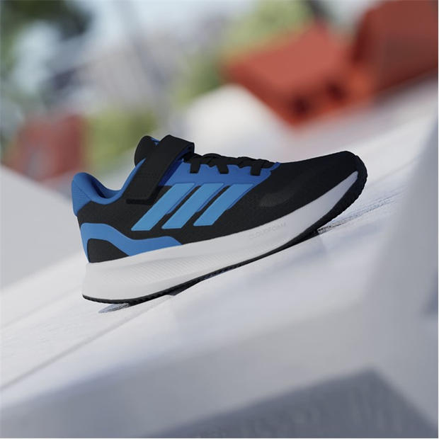 Black/Blue - adidas - Runfalcon 5 EL Childrens Trainers