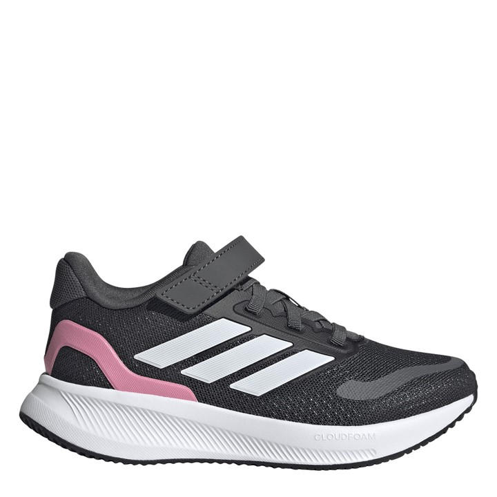 Adidas Girls Grey Runfalcon 5 Shoes  in Size C10, Sports Direct