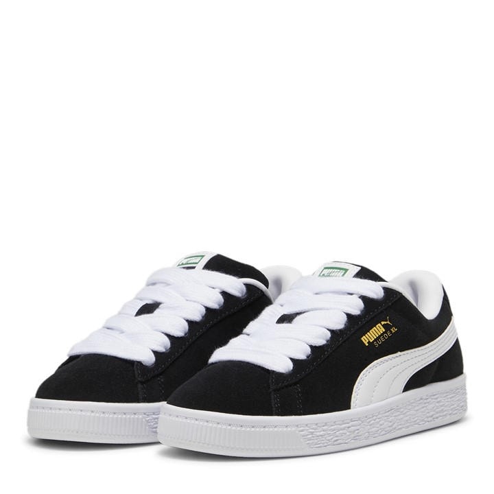 Puma Boys Black Suede Xl Ps Low Top Trainers  in Size C12, Sports Direct