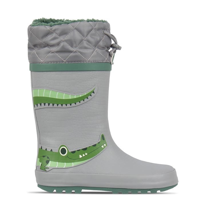 Gelert  Kids Grey Cuff Welly Boot  in Size C9, Sports Direct