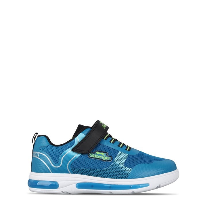 Slazenger Boys Blue Camo Go 2.0 Trainers  in Size C13, Sports Direct