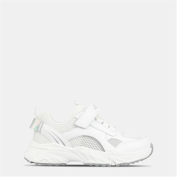 Slazenger Girls White Kids' Stanton Hook And Loop Runners in Size 1, Sports Direct