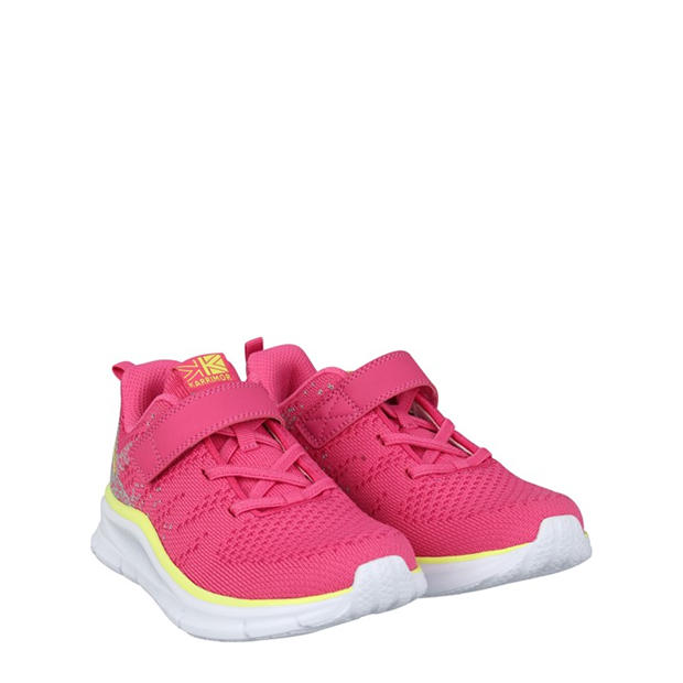 Ružová/Volt - Karrimor - Duma 6 Running Shoes Childs Girls