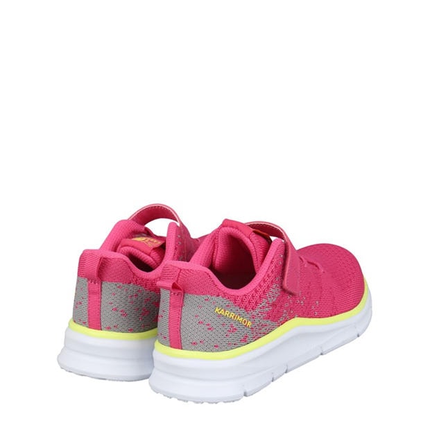 Ružová/Volt - Karrimor - Duma 6 Running Shoes Childs Girls