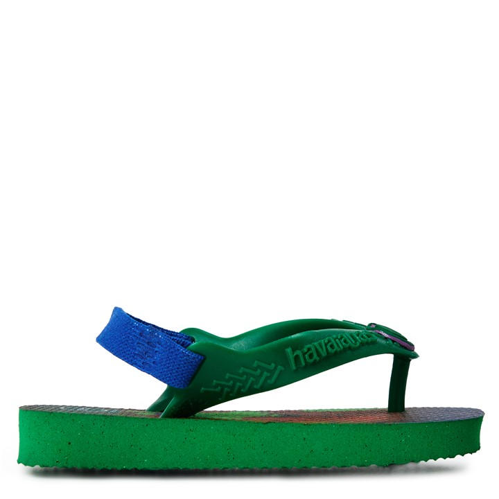 Havaianas  Kids Green Sandal Marvel Flip Flops in Size 1.5, Sports Direct