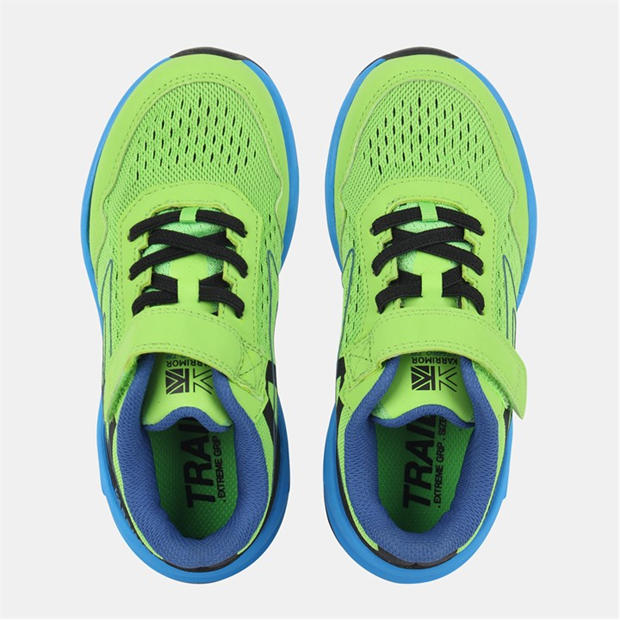 Zöld/Kék - Karrimor - Tempo Trail Trainers Boys