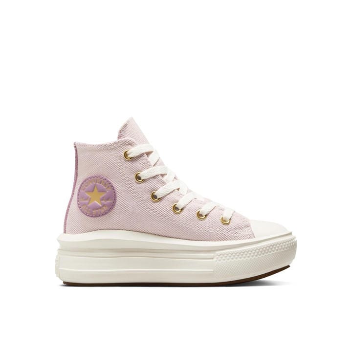 Converse  Kids Pink ' Chuck Taylor All Star Mov Canvas High-Top Trainers in Size C12.5, Sports Direct