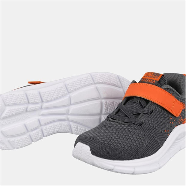 Grey/Orange - Karrimor - Duma 6 Running Shoes Child Boys