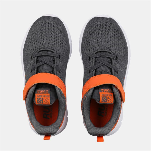 Grey/Orange - Karrimor - Duma 6 Running Shoes Child Boys