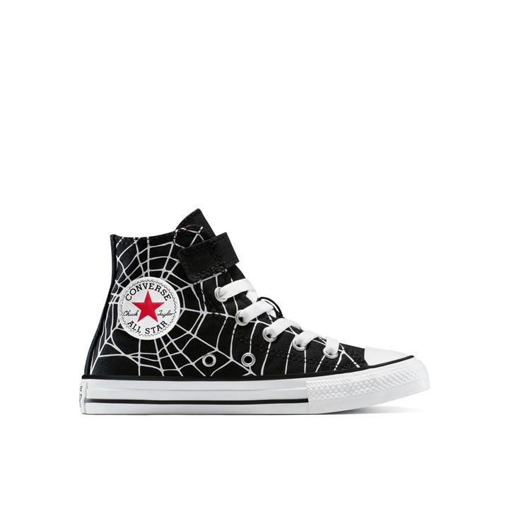 Converse  Kids Black Kids' Chuck Taylor All Star Spi Canvas High-Top Trainers in Size 2, Sports Direct