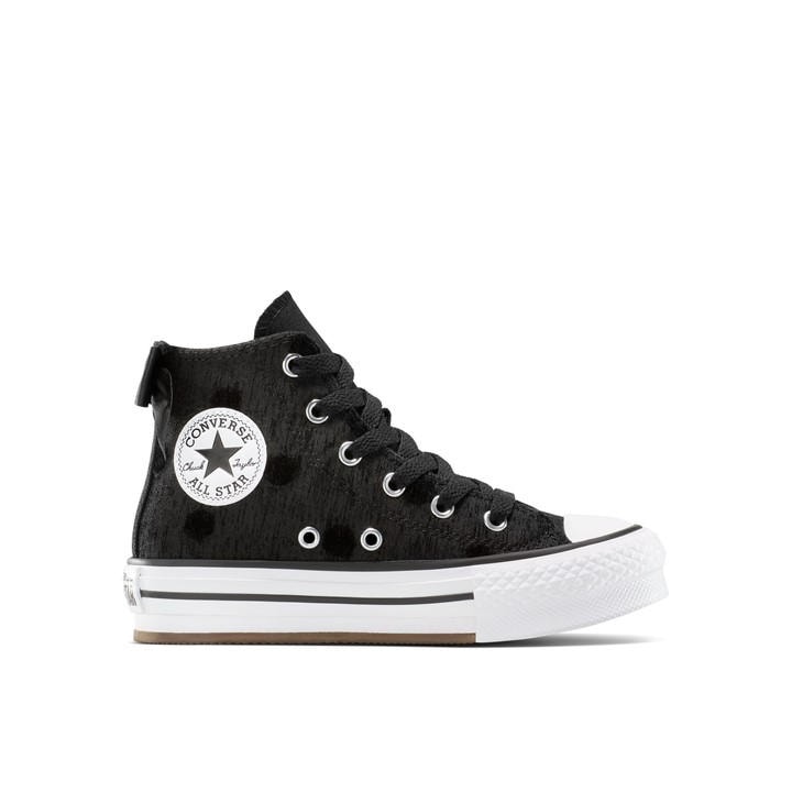 Converse  Kids Black ' Chuck Taylor All Star Lif Canvas High-Top Trainers in Size C11.5, Sports Direct