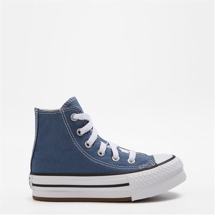 Converse Boys Blue Kids' Canvas High-Top Trainers in Size C11, Sports Direct