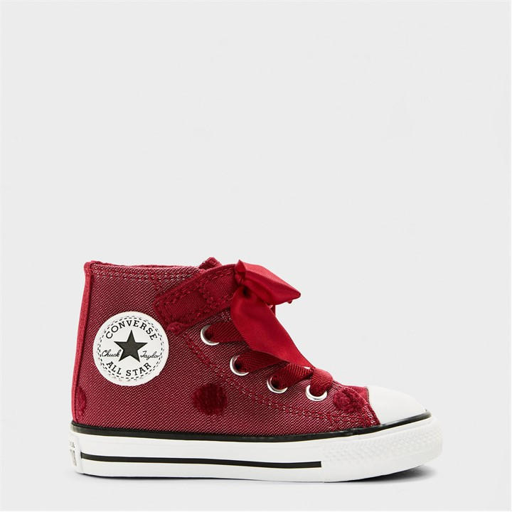 Converse Girls Pink Kids' Chuck Disco Canvas Trainers in Size C5, Sports Direct