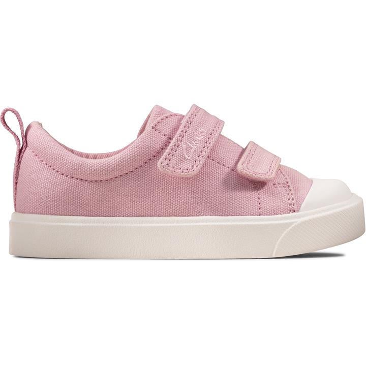 Clarks Boys Pink City Bright Sneakers in Size C9, Sports Direct