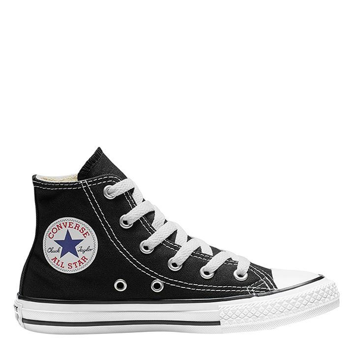 Converse  Kids Black Chuck Hi Top Trainers in Size C5, Sports Direct