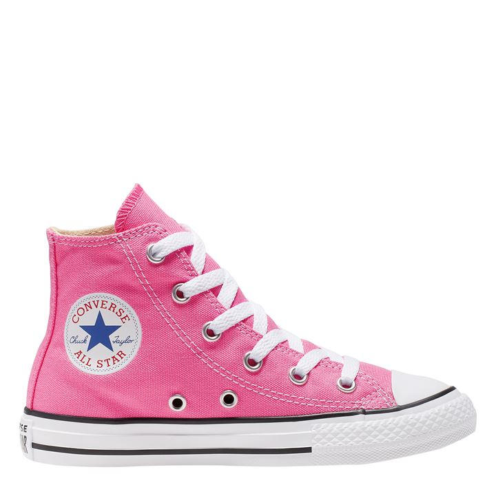 Converse  Kids Pink Chuck Hi Top Trainers in Size C5, Sports Direct