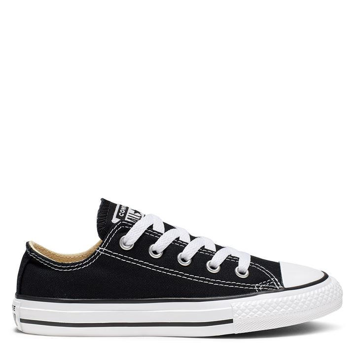 Converse  Kids Black Chuck Low Cut Canvas in Size 2.5, Sports Direct