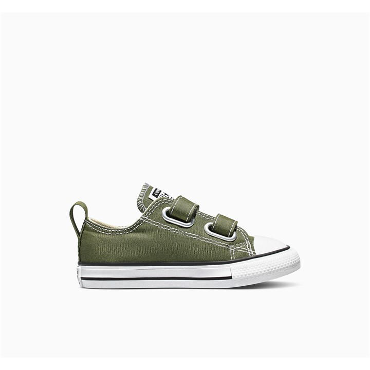 Converse  Kids Green Kids' Canvas Trainers in Size C9, Sports Direct