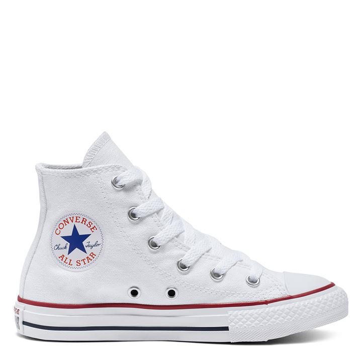 Converse  Kids White Chuck High Cut Canvas Shoes in Size 2, Sports Direct
