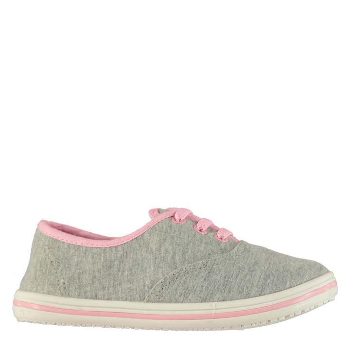 Slazenger Boys Grey  Canvas Pumps in Size C6, Sports Direct